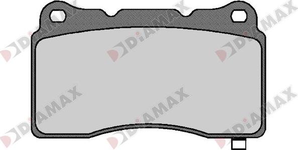 Diamax N09667 - Тормозные колодки, дисковые, комплект autosila-amz.com