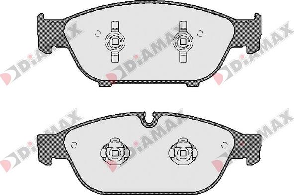 Diamax N09604 - Тормозные колодки, дисковые, комплект autosila-amz.com