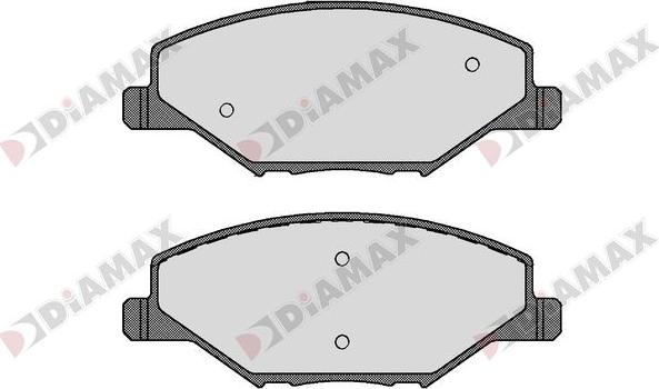 Diamax N09681 - Тормозные колодки, дисковые, комплект autosila-amz.com