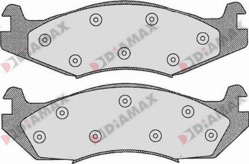 Diamax N09638 - Тормозные колодки, дисковые, комплект autosila-amz.com