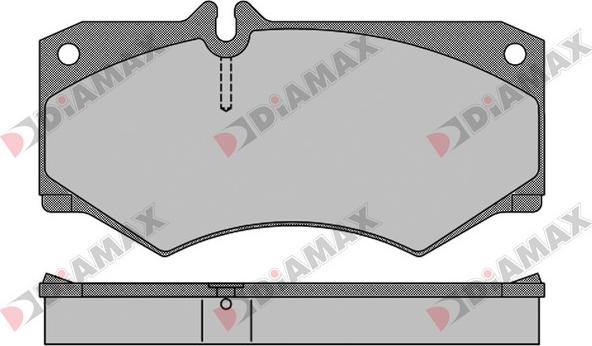 Diamax N09633 - Тормозные колодки, дисковые, комплект autosila-amz.com