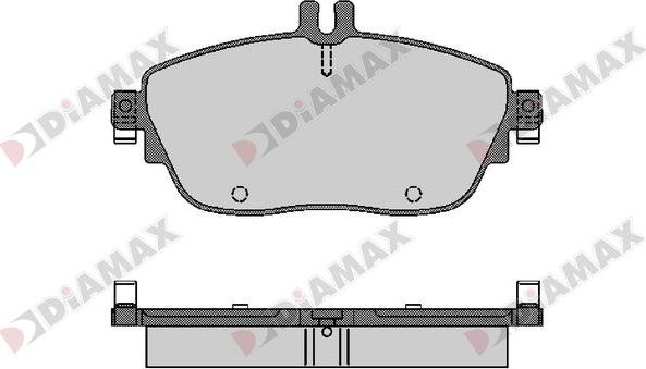 Diamax N09671 - Тормозные колодки, дисковые, комплект autosila-amz.com