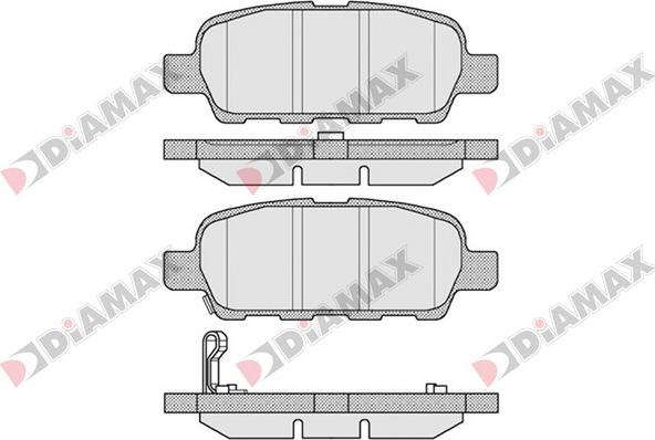 Diamax N09099 - Тормозные колодки, дисковые, комплект autosila-amz.com