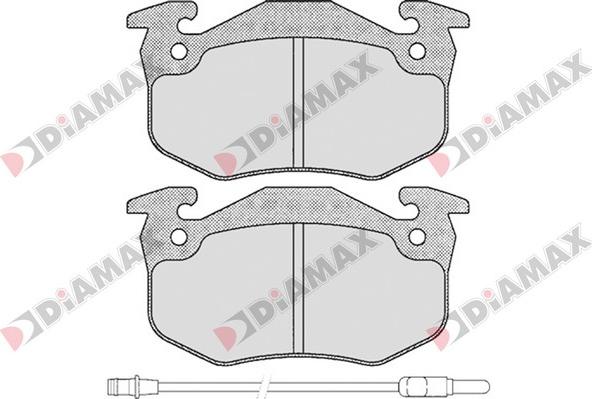 Diamax N09093 - Тормозные колодки, дисковые, комплект autosila-amz.com