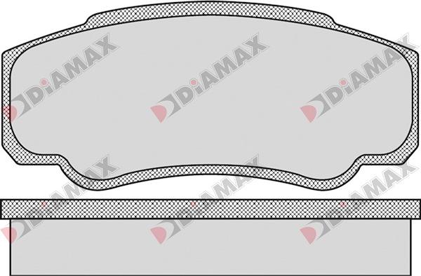 Diamax N09056 - Тормозные колодки, дисковые, комплект autosila-amz.com
