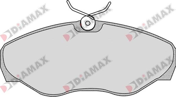 Diamax N09053 - Тормозные колодки, дисковые, комплект autosila-amz.com