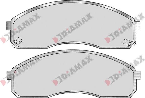 Diamax N09067 - Тормозные колодки, дисковые, комплект autosila-amz.com