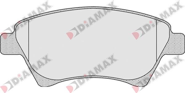Diamax N09009 - Тормозные колодки, дисковые, комплект autosila-amz.com