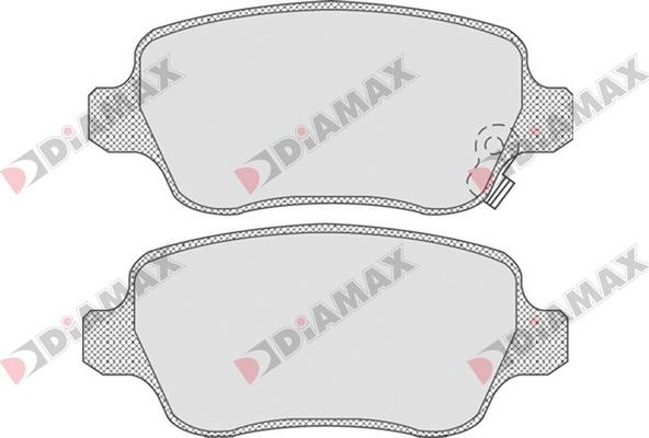 Diamax N09080 - Тормозные колодки, дисковые, комплект autosila-amz.com
