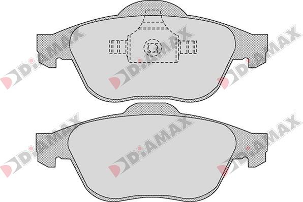 Diamax N09037 - Тормозные колодки, дисковые, комплект autosila-amz.com