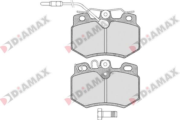 Diamax N09029 - Тормозные колодки, дисковые, комплект autosila-amz.com