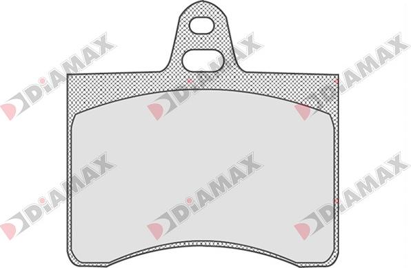 Diamax N09027 - Тормозные колодки, дисковые, комплект autosila-amz.com