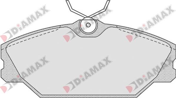 Diamax N09072 - Тормозные колодки, дисковые, комплект autosila-amz.com