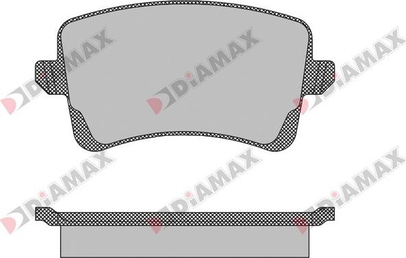 Diamax N09141 - Тормозные колодки, дисковые, комплект autosila-amz.com