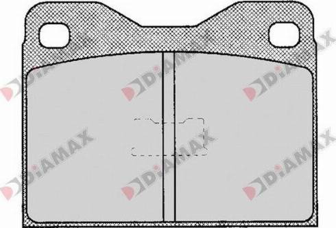 Diamax N09155 - Тормозные колодки, дисковые, комплект autosila-amz.com