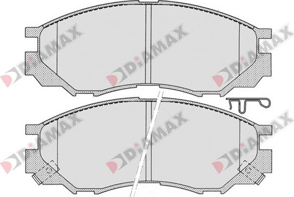 Diamax N09151 - Тормозные колодки, дисковые, комплект autosila-amz.com