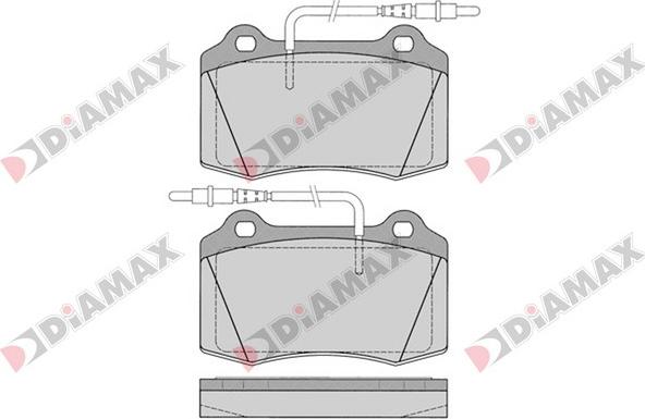 Diamax N09106 - Тормозные колодки, дисковые, комплект autosila-amz.com