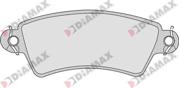 Diamax N09116 - Тормозные колодки, дисковые, комплект autosila-amz.com