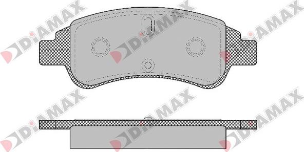 Diamax N09118 - Тормозные колодки, дисковые, комплект autosila-amz.com
