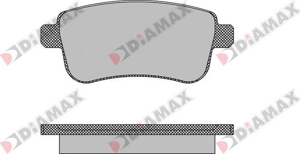 Diamax N09180 - Тормозные колодки, дисковые, комплект autosila-amz.com