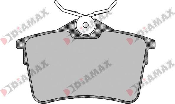 Diamax N09183 - Тормозные колодки, дисковые, комплект autosila-amz.com