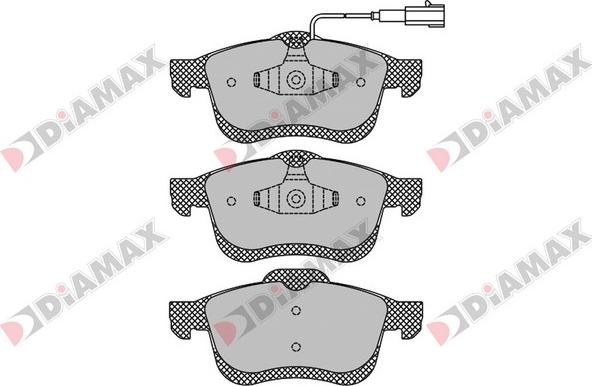 Diamax N09182 - Тормозные колодки, дисковые, комплект autosila-amz.com