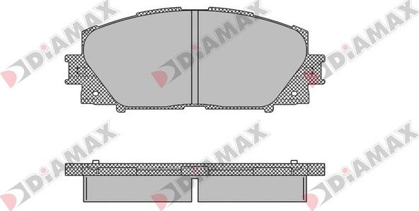 Diamax N09136 - Тормозные колодки, дисковые, комплект autosila-amz.com