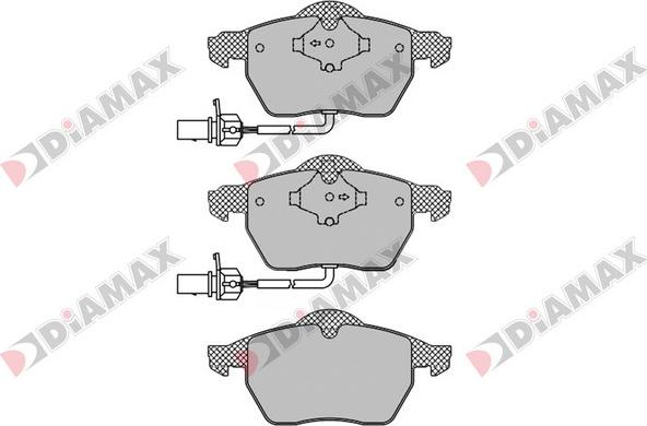 Diamax N09120 - Тормозные колодки, дисковые, комплект autosila-amz.com