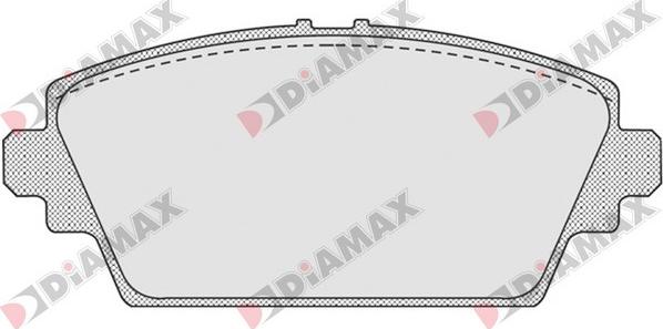 Diamax N09172 - Тормозные колодки, дисковые, комплект autosila-amz.com