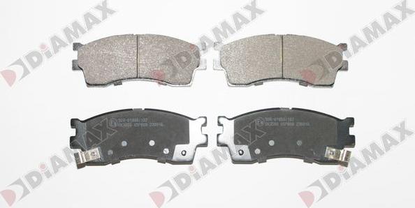 Diamax N09865 - Тормозные колодки, дисковые, комплект autosila-amz.com