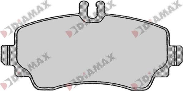 Diamax N09808 - Тормозные колодки, дисковые, комплект autosila-amz.com