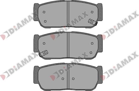 Diamax N09839 - Тормозные колодки, дисковые, комплект autosila-amz.com