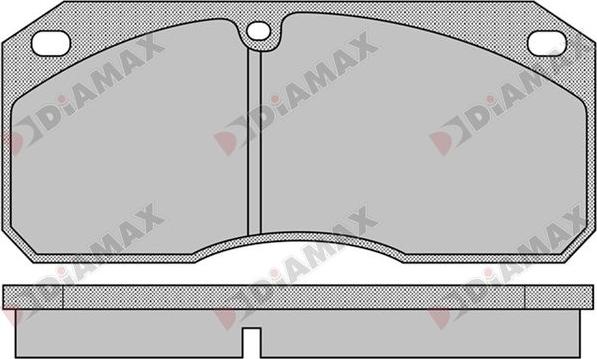 Diamax N09345 - Тормозные колодки, дисковые, комплект autosila-amz.com