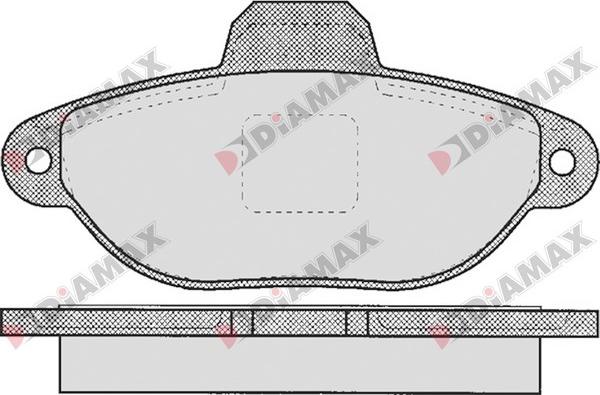 Diamax N09350 - Тормозные колодки, дисковые, комплект autosila-amz.com