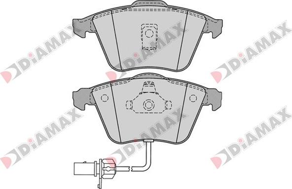 Diamax N09369 - Тормозные колодки, дисковые, комплект autosila-amz.com