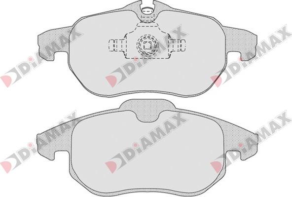 Diamax N09364 - Тормозные колодки, дисковые, комплект autosila-amz.com