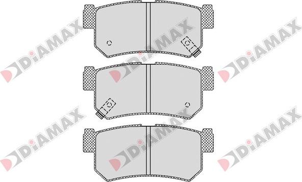 Diamax N09362 - Тормозные колодки, дисковые, комплект autosila-amz.com