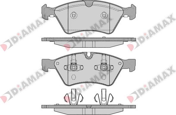 Diamax N09382 - Тормозные колодки, дисковые, комплект autosila-amz.com