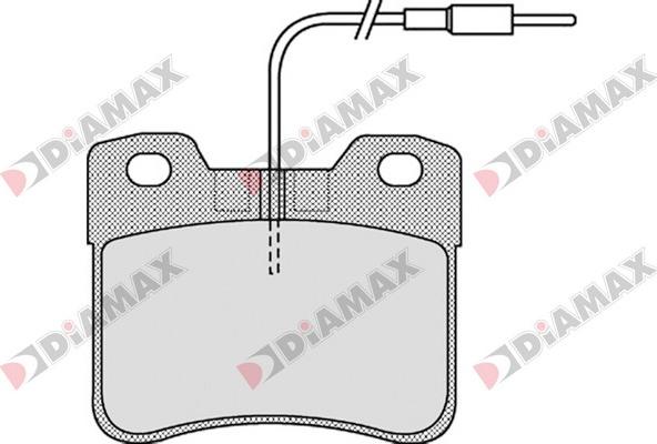 Diamax N09339 - Тормозные колодки, дисковые, комплект autosila-amz.com