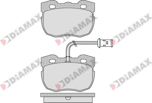 Diamax N09337 - Тормозные колодки, дисковые, комплект autosila-amz.com