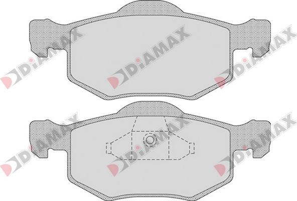 Diamax N09320 - Тормозные колодки, дисковые, комплект autosila-amz.com