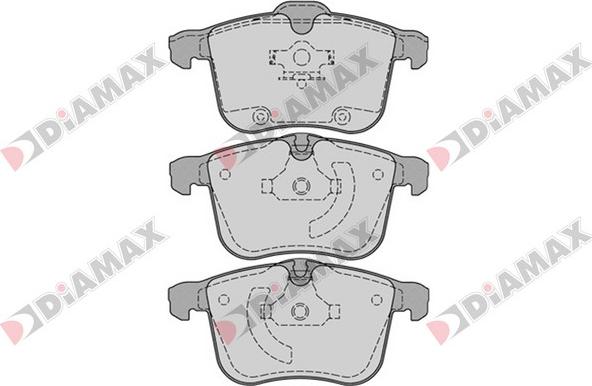 Diamax N09377 - Тормозные колодки, дисковые, комплект autosila-amz.com