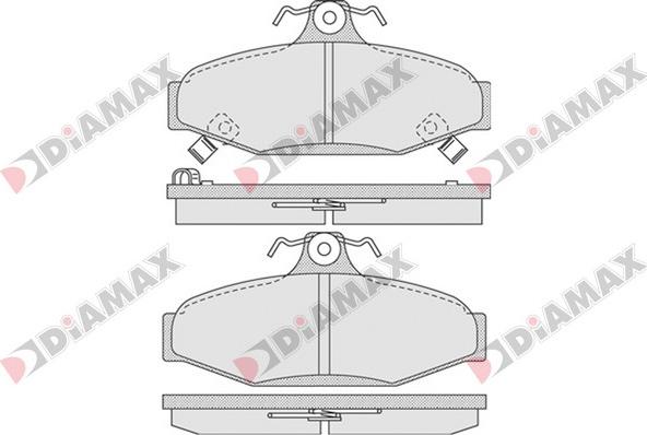 Diamax N09294 - Тормозные колодки, дисковые, комплект autosila-amz.com