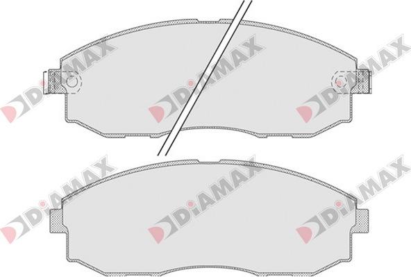 Diamax N09293 - Тормозные колодки, дисковые, комплект autosila-amz.com