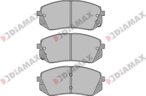 Diamax N09255 - Тормозные колодки, дисковые, комплект autosila-amz.com