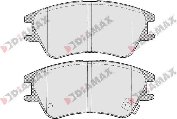 Diamax N09256 - Тормозные колодки, дисковые, комплект autosila-amz.com