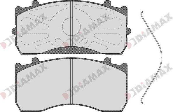 Diamax N09263 - Тормозные колодки, дисковые, комплект autosila-amz.com