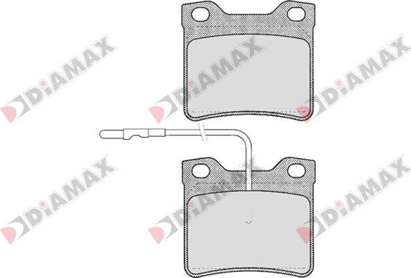 Diamax N09203 - Тормозные колодки, дисковые, комплект autosila-amz.com