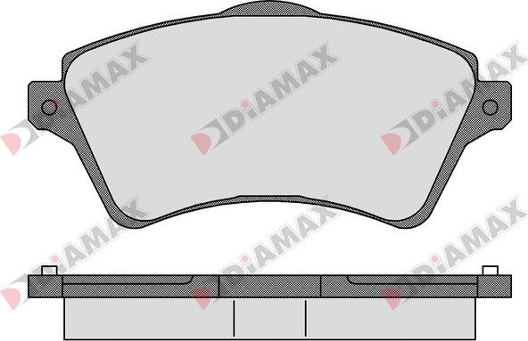 Diamax N09214 - Тормозные колодки, дисковые, комплект autosila-amz.com
