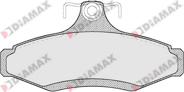 Diamax N09211 - Тормозные колодки, дисковые, комплект autosila-amz.com